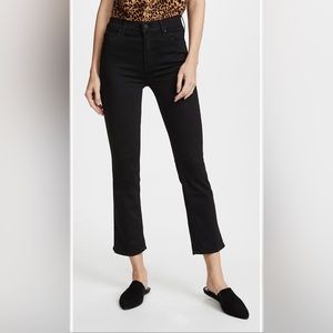 MOTHER The Insider Crop Jeans - Black / Not Guilty - Mid rise mid-rise - Size 26